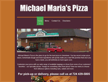 Tablet Screenshot of michaelmariaspizza.com